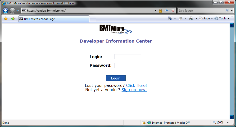 BMTMicroLogin