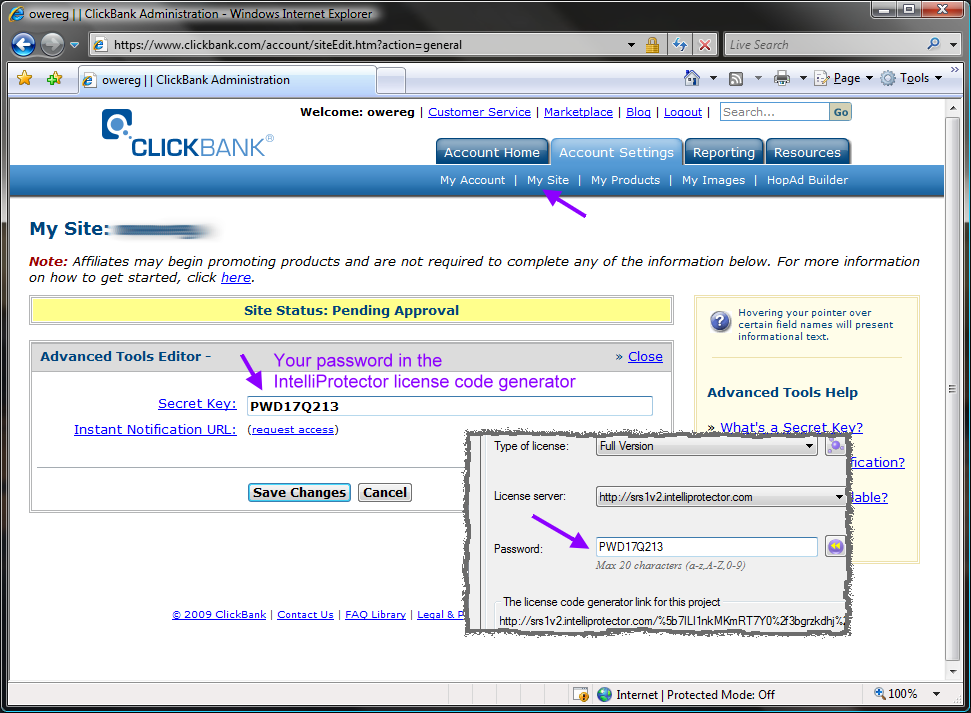 ClickBankSecretKey