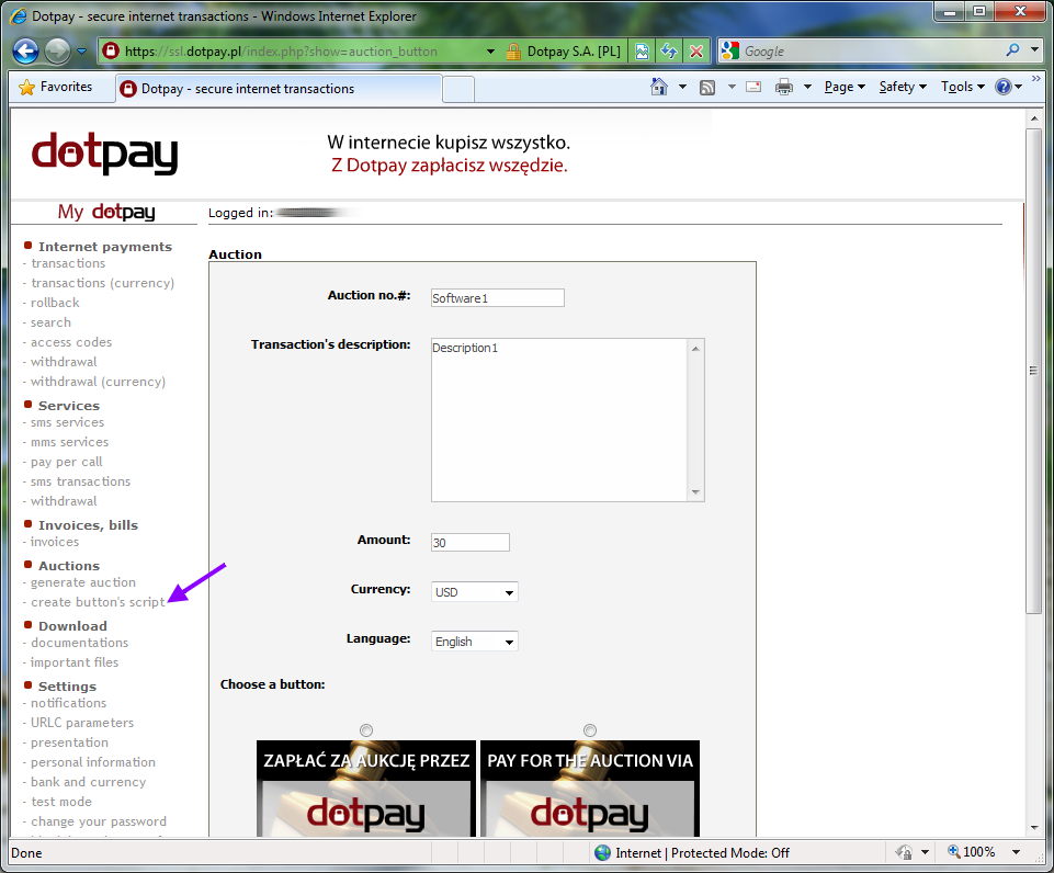 DotPayCreateButton