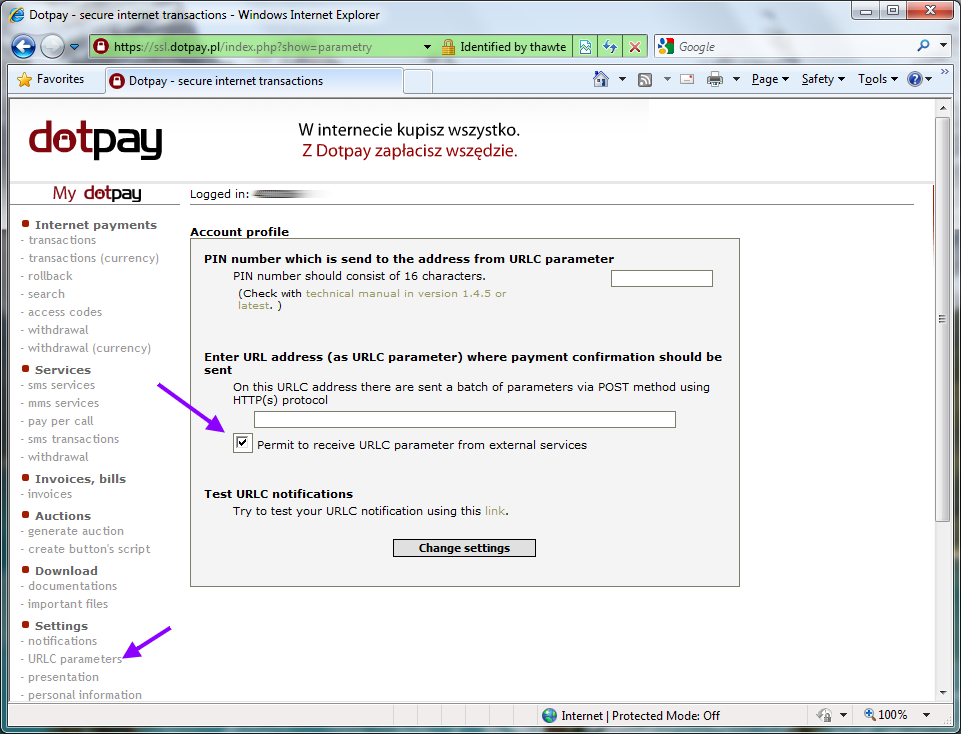 DotPayURLCParameter