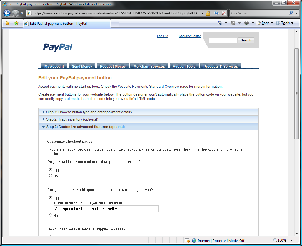 PayPalSandbox_SellerButtonStep1