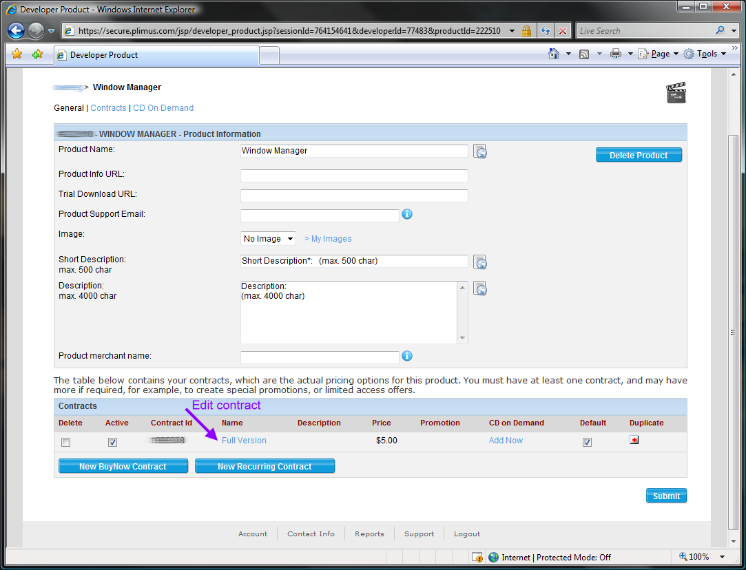 PlimusProductSettings